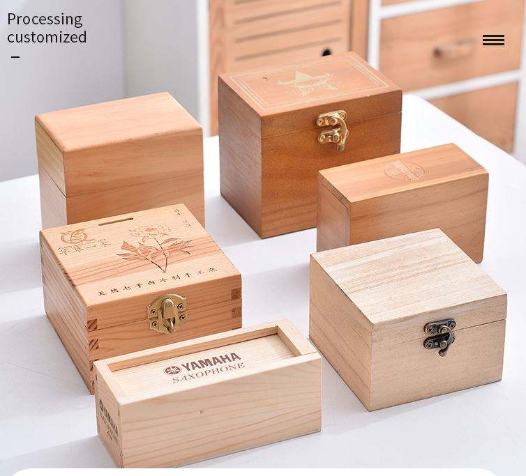 天然木滑盖礼品盒
